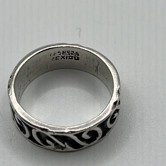 TAXCO TP-58 STERLING SILVER SCROLL RING SIZE 7 - Picture 2 of 7